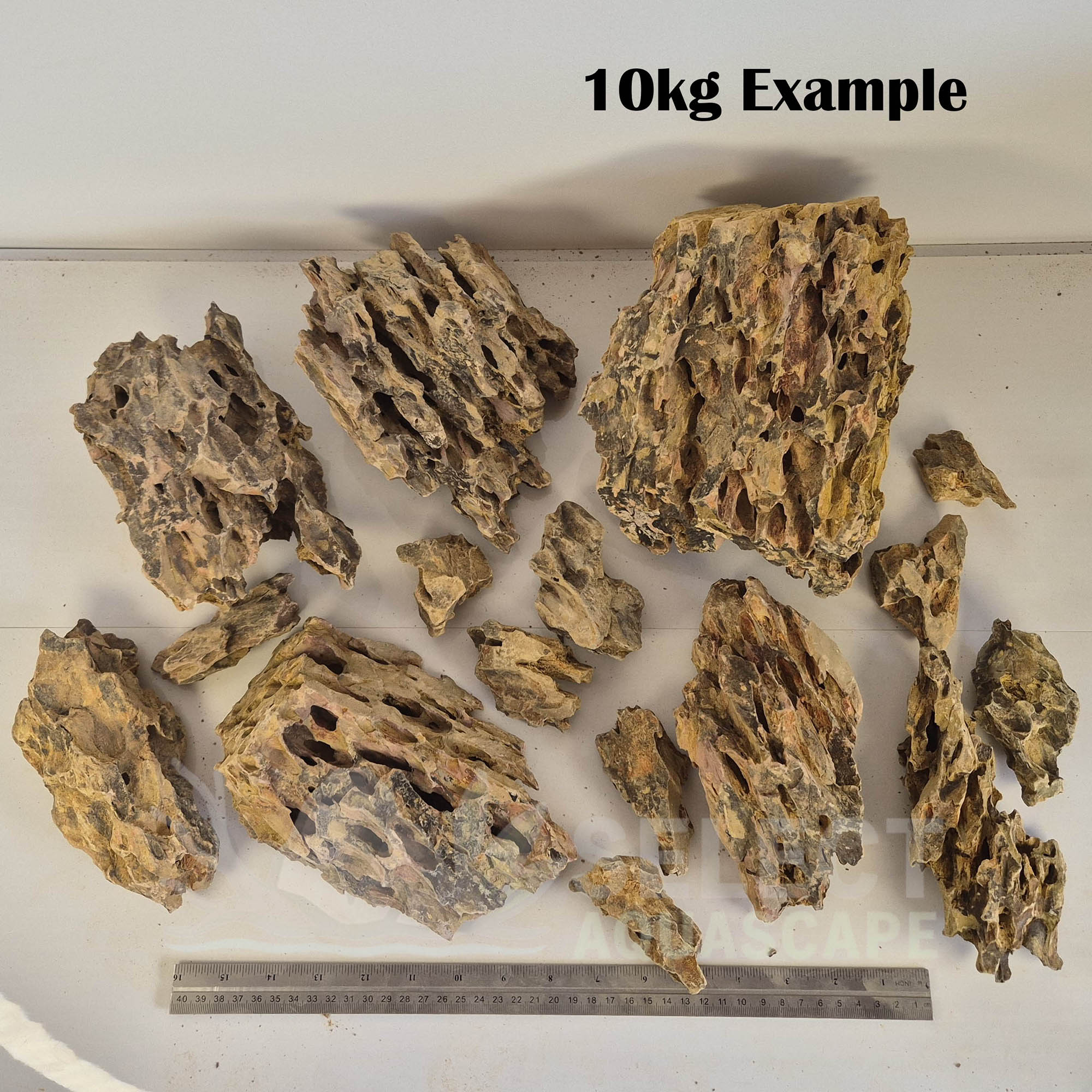 10kg Example of Natural Dragon Stone for Aquascaping