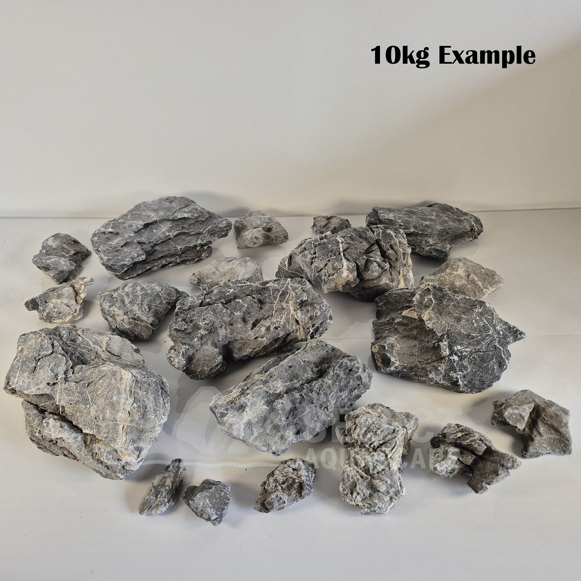 10kg Example of Natural Seiryu Stone for Aquascaping