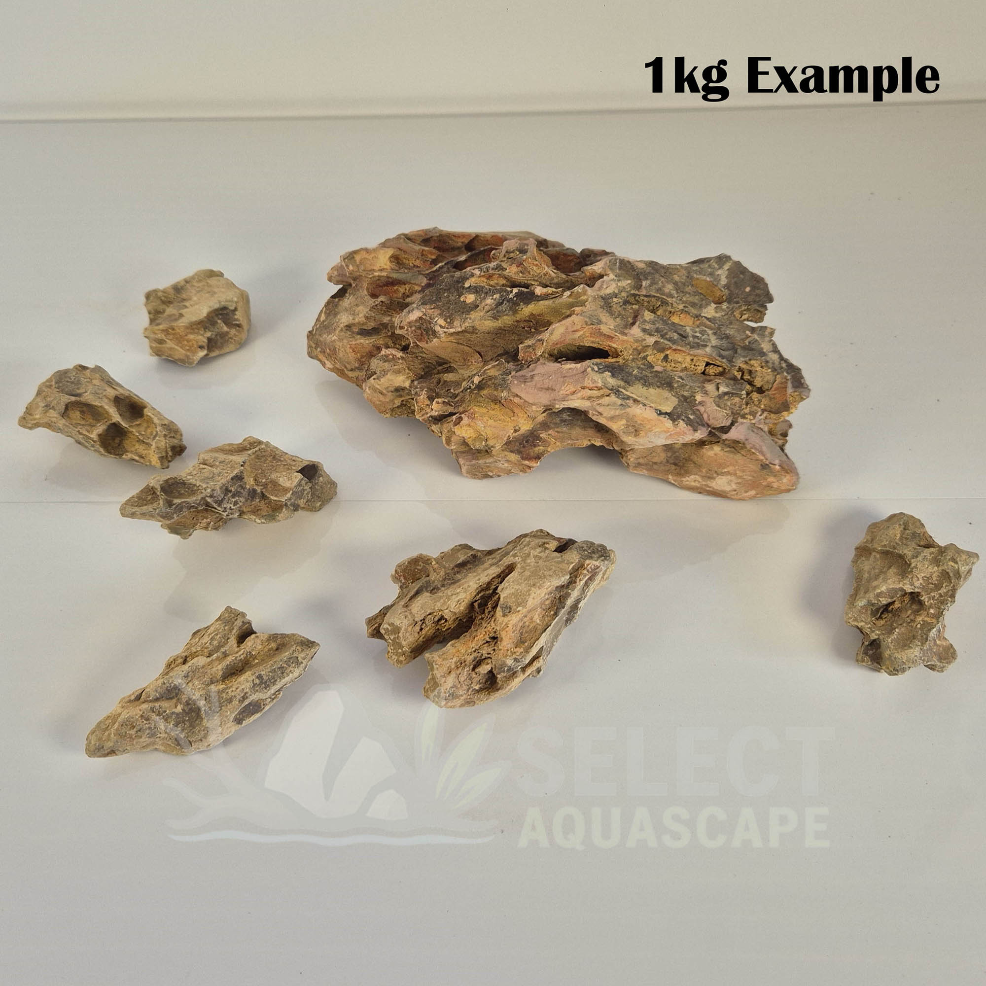 1kg Example of Natural Dragon Stone for Aquascaping