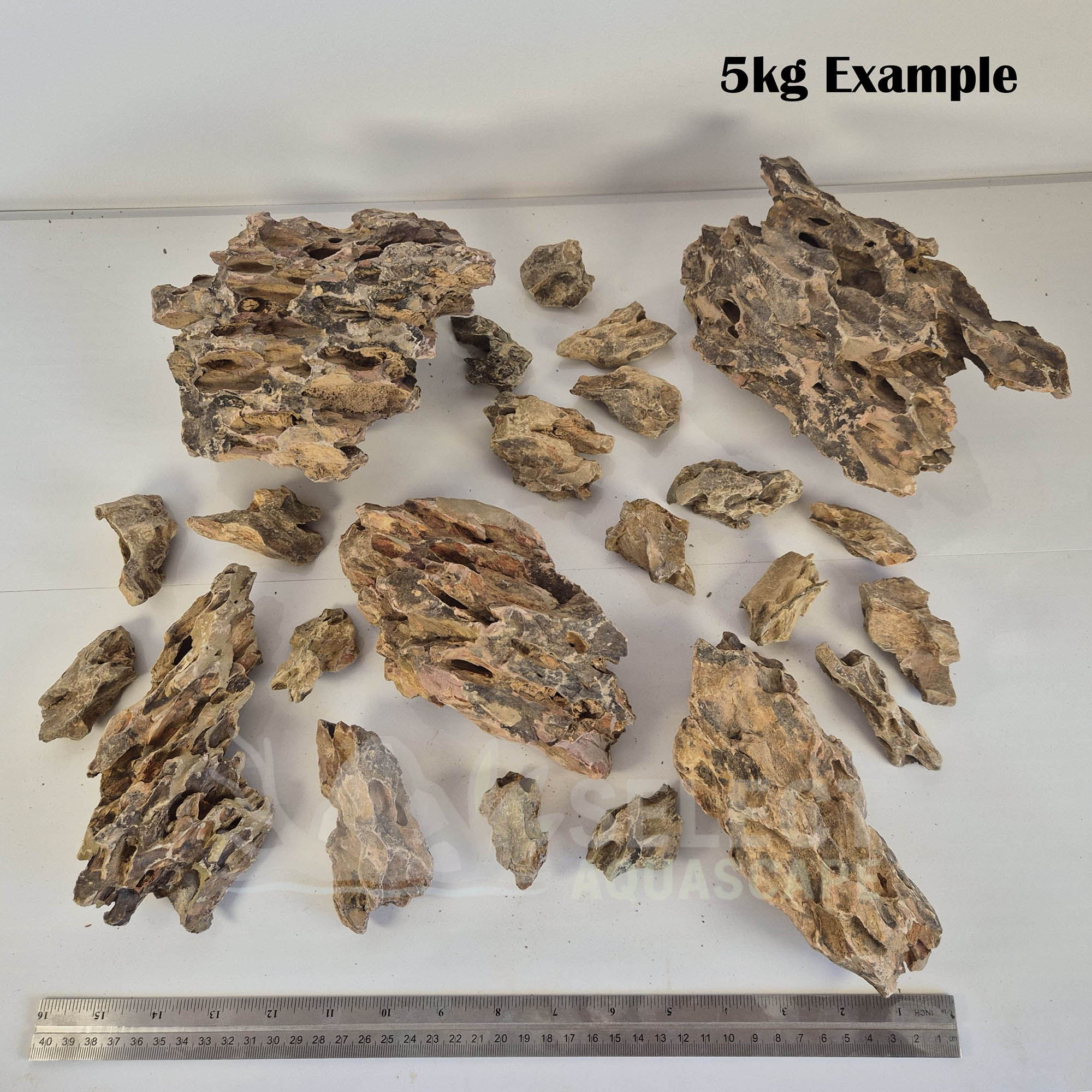 5kg Example of Natural Dragon Stone for Aquascaping