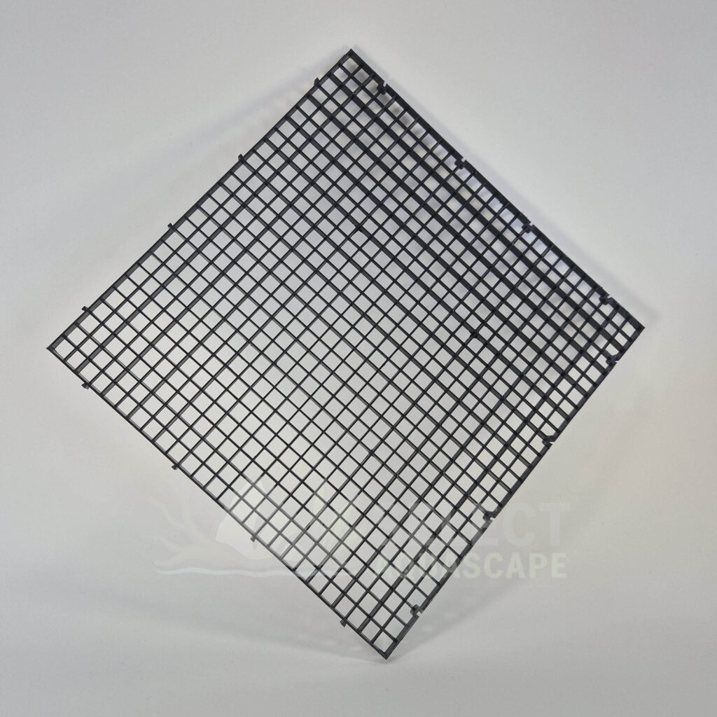 Hardscape Foundation Grid for Weight Dispersal in Aquascape